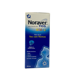 NORAVER PEDIATRICO JARABE CHICLE FRASCO X 120 ML
